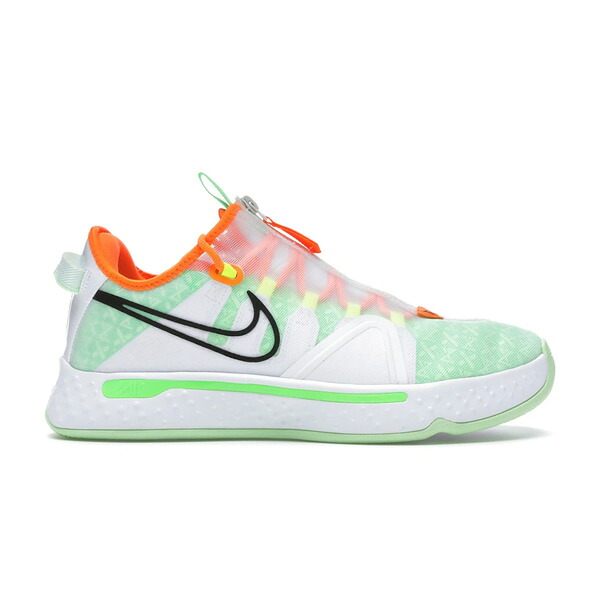Nike ナイキ メンズ スニーカー  【Nike PG 4 Gatorade White】  大きさ US_10.5(28.5糎) White/Black-Barely Volt-Total Orange