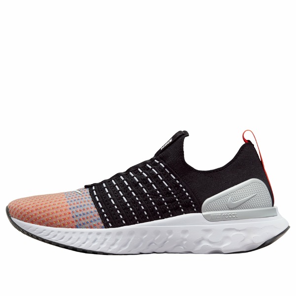 Nike ナイキ メンズ スニーカー 【Nike React Phantom Run Flyknit 2 'Black Team Orange' DQ7647-001】 サイズ US_7.5(25.5cm)|asty