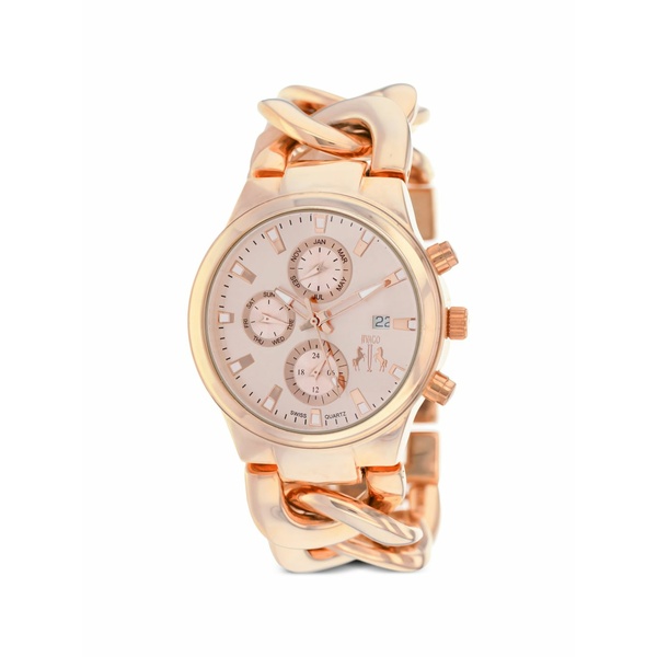 ジヴァゴ レディース 腕時計 アクセサリー Lev chain-link 38mm watch Pink｜asty