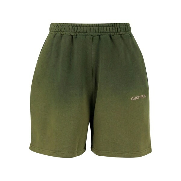 カルチュラ メンズ カジュアルパンツ ボトムス Cotton track shorts Green|asty