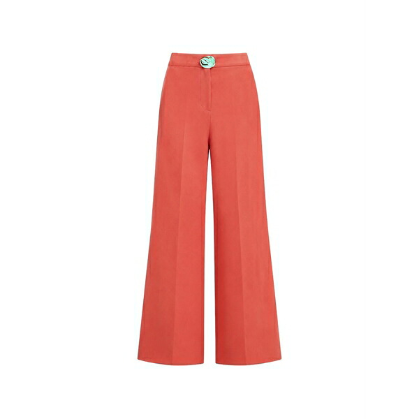 アレクシス レディース カジュアルパンツ ボトムス Spargi decorative-button trousers Red|asty