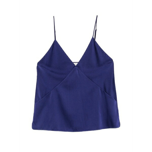 フォルテ フォルテ レディース カットソー トップス V-neck top Blue｜asty