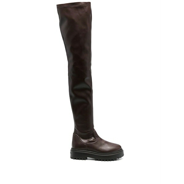 ル シラ レディース ブーツ シューズ Ranger thigh-high boots Brown|asty