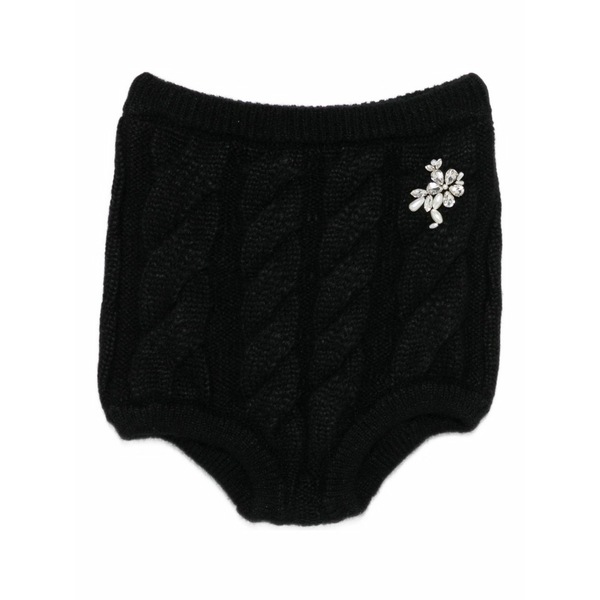 シモーネ・ロシャ レディース カジュアルパンツ ボトムス Embellished shorts Black|asty