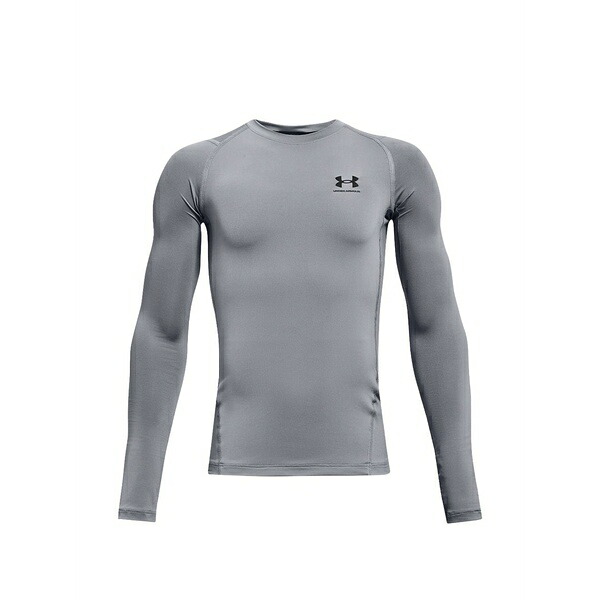 アンダーアーマー メンズ Tシャツ トップス Long-sleeve t-shirt Grey｜asty