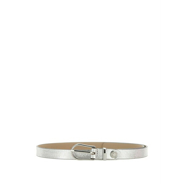ジャンニ・キアリーニ レディース ベルト アクセサリー Leather belt Silver｜asty