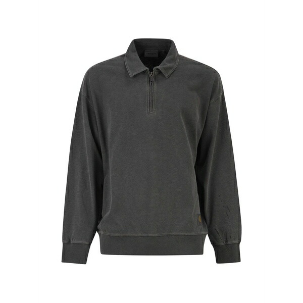 カーハート メンズ パーカー・スウェットシャツ アウター Harper faded half-zip sweater Grey｜asty