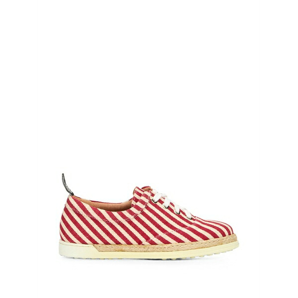 モスキーノ レディース スニーカー シューズ Striped sneakers Red｜asty