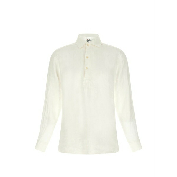 エムシーツーセイントバース メンズ ポロシャツ トップス Long-sleeve polo shirt Neutrals｜asty
