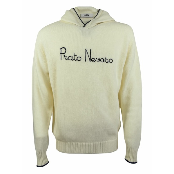 ジュルタ メンズ パーカー・スウェットシャツ アウター Ribbed hem hoodie Neutrals|asty