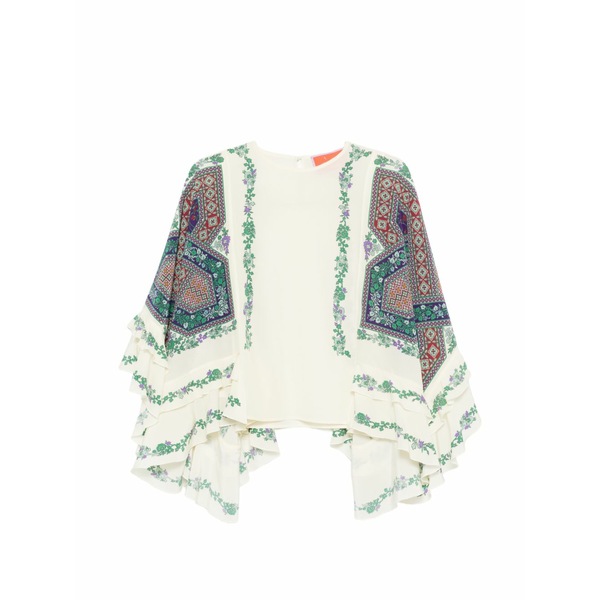 ラ・ダブル・ジェイ レディース シャツ トップス Ruffled printed top Neutrals｜asty 141,900円