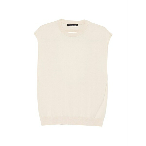 デパートメントファイブ レディース Tシャツ トップス Cut-out sleeveless top Neutrals｜asty 30,420円