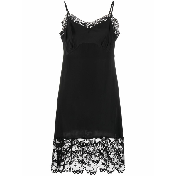シモーネ・ロシャ レディース ワンピース トップス Sleeveless lace-hem dress Black｜asty 114,400円