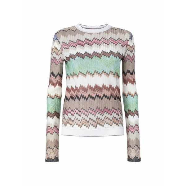 ミッソーニ レディース ニット&セーター アウター Chevron-pattern sweaters Neutrals｜asty
