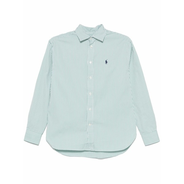 ラルフローレン レディース シャツ トップス Striped shirt Green｜asty