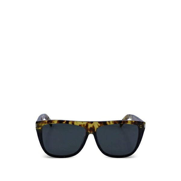 サンローラン アイウェア メンズ サングラス・アイウェア アクセサリー Tortoiseshell-effect sunglasses Black|asty