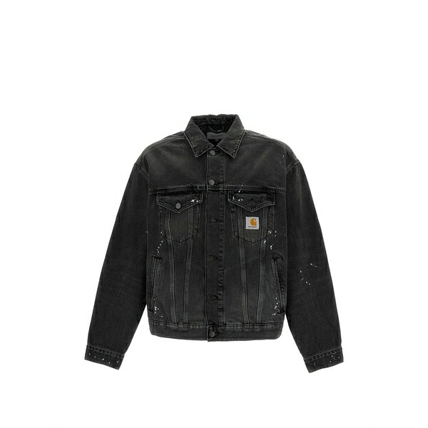 カーハート メンズ ジャケット＆ブルゾン アウター Helston denim jacket Black｜asty