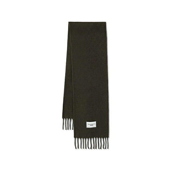 マルコポーロ レディース マフラー・ストール・スカーフ アクセサリー Fringed scarf Green｜asty