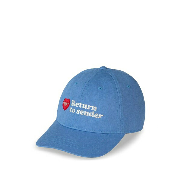 カーハート メンズ 帽子 アクセサリー Bumper sticker embroidered-logo baseball cap Blue|asty
