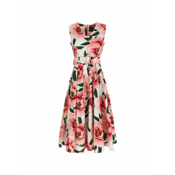 サマンサ・スン レディース ワンピース トップス Abilia floral midi dress White｜asty
