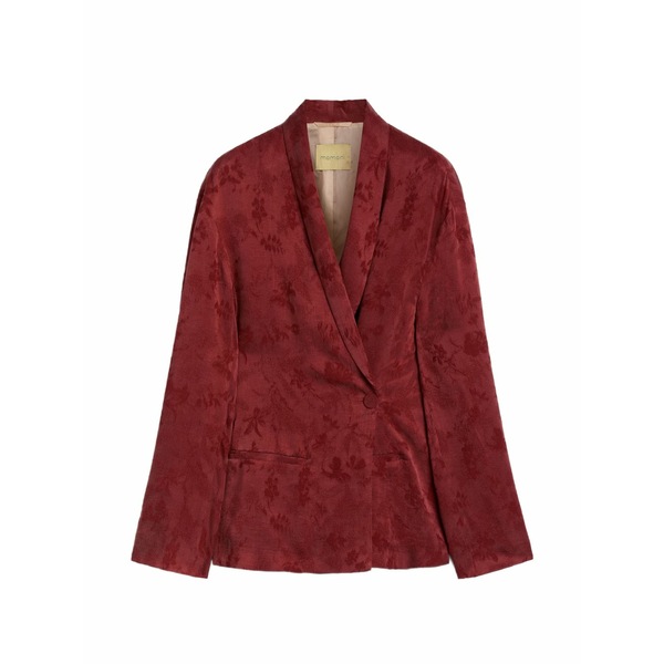 モモン レディース ジャケット&ブルゾン アウター Picea floral-jacquard jacket Red|asty