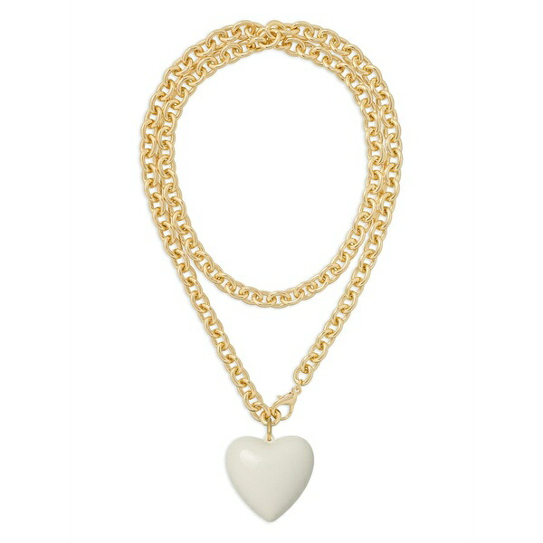 ロクサンヌ・アスリン レディース ネックレス・チョーカー・ペンダントトップ アクセサリー Big puffy heart charm necklace Gold｜asty