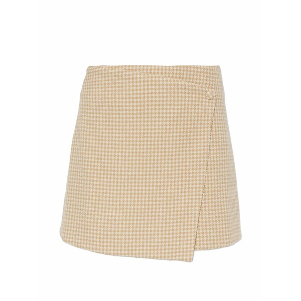 バイマレンバーガー レディース スカート ボトムス Esma houndstooth wrap mini skirt Neutrals|asty