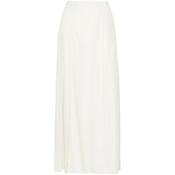 トーテム レディース スカート ボトムス Pleated crepe wrap skirt Neutrals｜asty