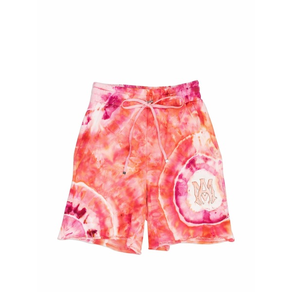 アミリ メンズ カジュアルパンツ ボトムス Ma-appliqu£ tie-dye shorts Pink|asty