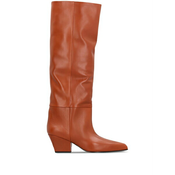 パリテキサス レディース ブーツ シューズ 60mm jane leather knee-high boots Brown|asty