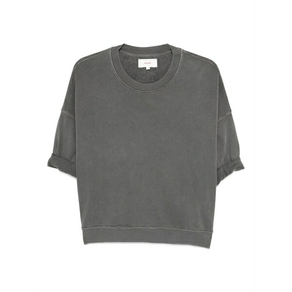 キセレナ レディース ニット&セーター アウター Trixie short-sleeve sweatshirt Grey｜asty