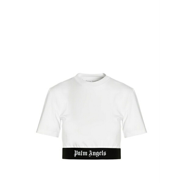 パーム・エンジェルス レディース Tシャツ トップス Logo-detail t-shirt White|asty