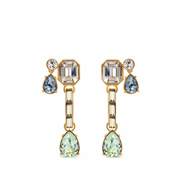 オスカー デ ラ レンタ レディース ピアス＆イヤリング アクセサリー Teardrop embellished earrings Gold｜asty