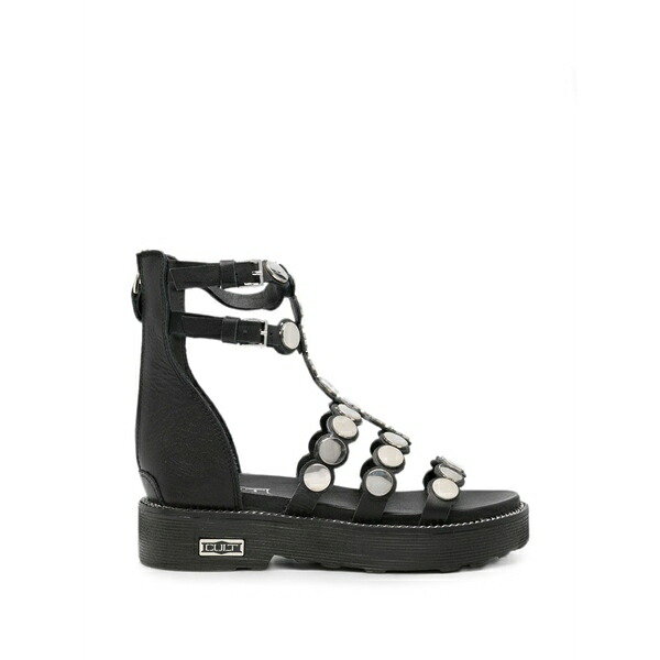 カルト レディース サンダル シューズ Ziggy stud-embellishment leather sandals Black|asty