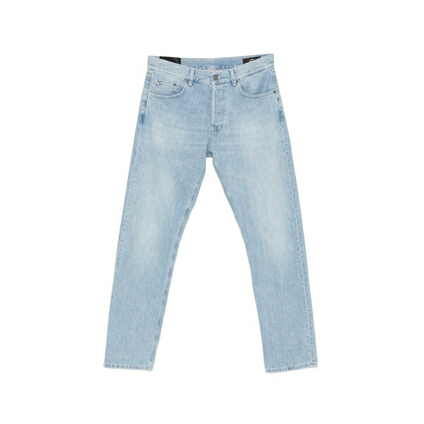 ドンダップ メンズ デニムパンツ ボトムス Faded-wash straight-leg jeans Blue|asty