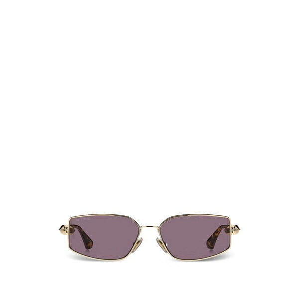 エトロ レディース サングラス&アイウェア アクセサリー Geometric-frame sunglasses Gold|asty
