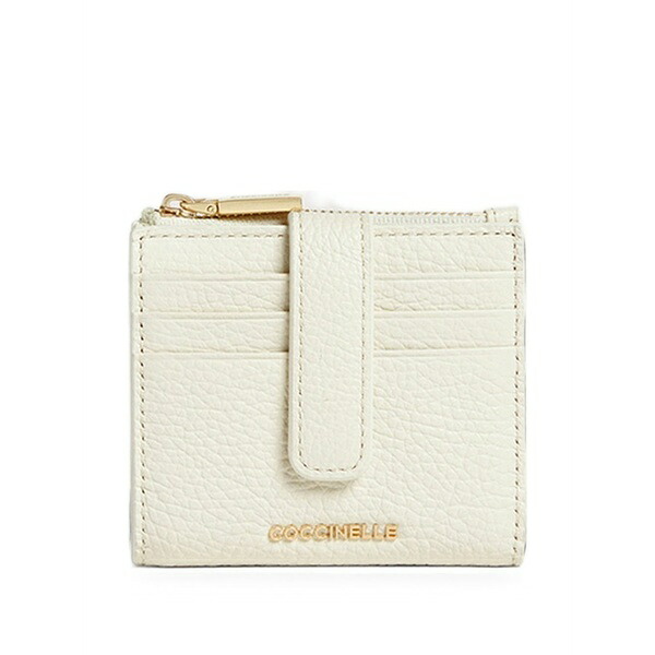 コチネレ レディース 財布 アクセサリー Medium metallic leather wallet Neutrals｜asty