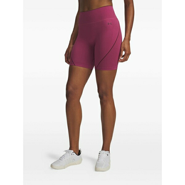 アンダーアーマー レディース カジュアルパンツ ボトムス Ribbed shorts Pink|asty