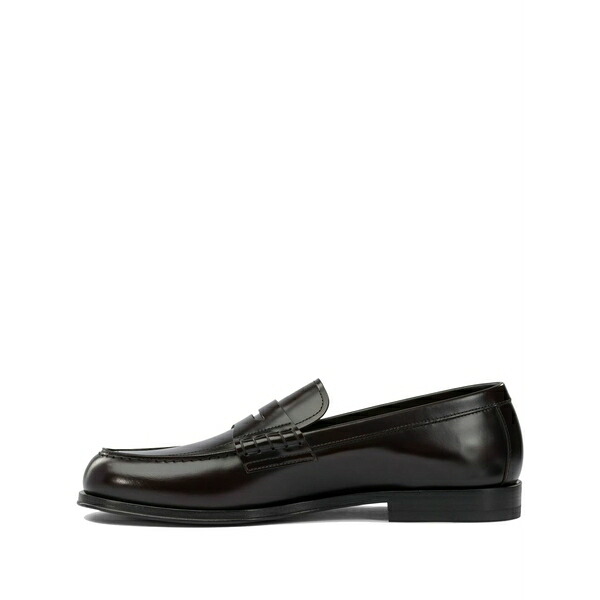 ヘンダーソン・ブラッコ メンズ スリッポン・ローファー シューズ Leather loafers Brown|asty