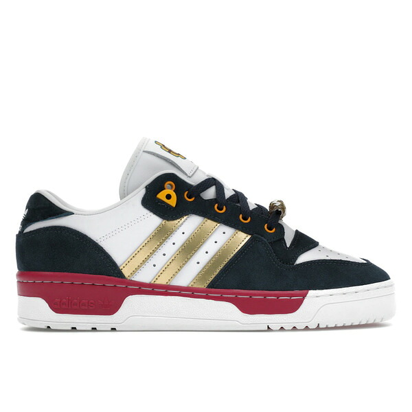 adidas アディダス メンズ スニーカー 【adidas Rivalry Low Demon Slayer Tengen】 サイズ US_10(28.0cm) Cloud White/Gold Metallic/Pantone｜asty