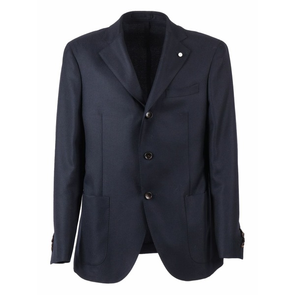 ルイジ・ビアンキ・マントヴァ メンズ 上衣＆上衣 アウター Button blazer Blue
