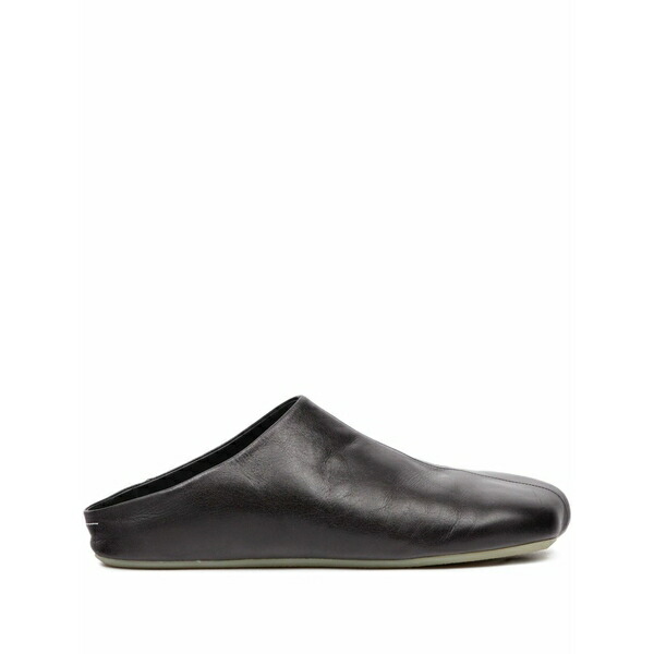 マルタンマルジェラ メンズ サンダル シューズ Leather flat mules Black