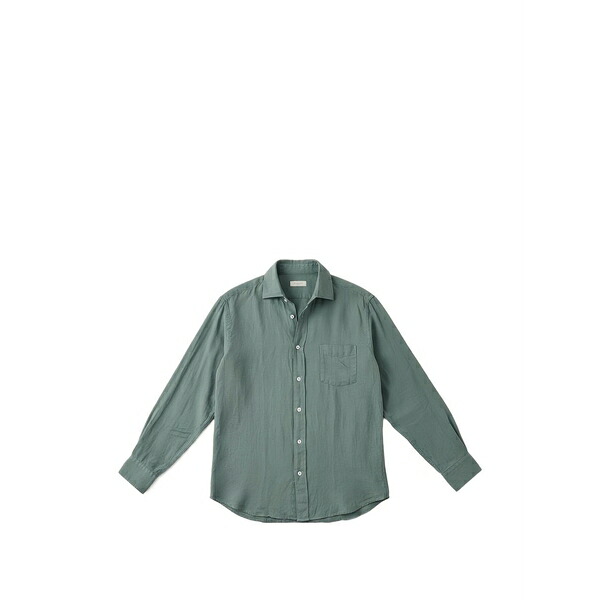 ハート型ジェラルド・r・フォード メンズ プルオーバー トップス Paul linen shirt Green