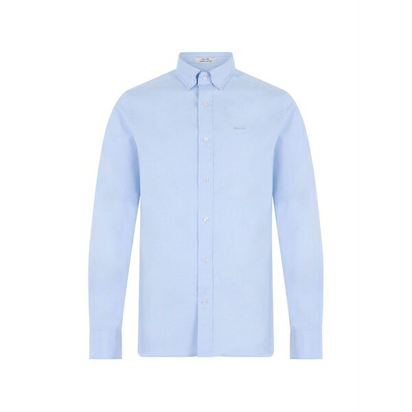 ガント メンズ プルオーバー トップス Button-down slim-fit shirt Blue