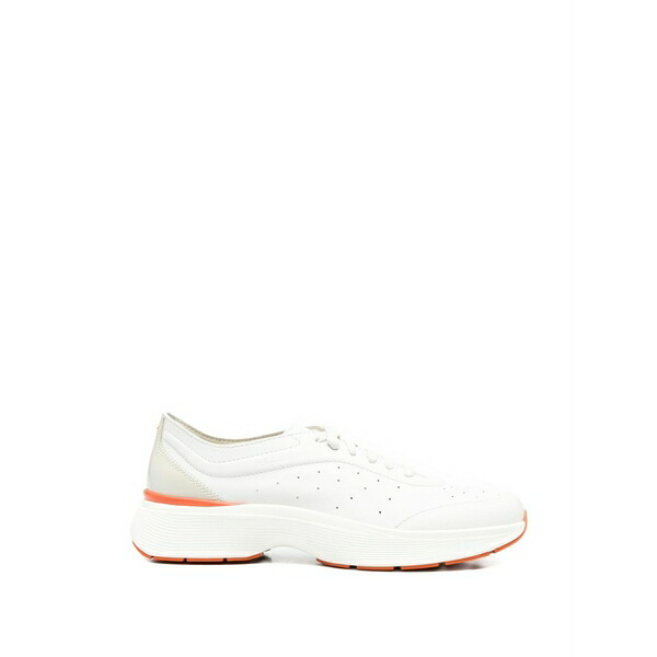 サントーニ メンズ スニーカー シューズ  easy bounce perforated panelled sneakers White