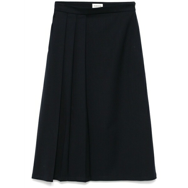 パロッシュ レディース スコート ボトムス Pleat-detail MIDI skirt Blue