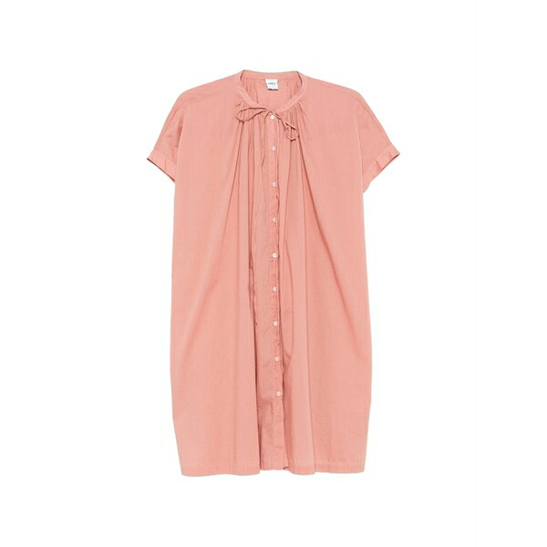 アスペジ レディース 衣装 トップス Gathered tie-fastening mini dress Pink