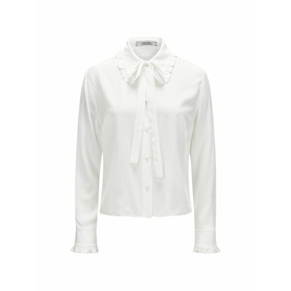 ドロシーシューマッハ レディース プルオーバー トップス Soft vibes ruffled tie blouse White