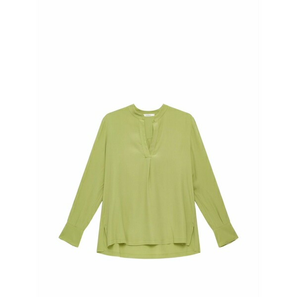 マリパルミ レディース ティーシャツ トップス Fluid crepe blouse Green