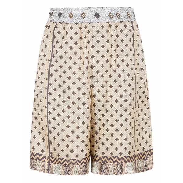 ピエール＝ルイ・マシア レディース 心地好いズボン下 ボトムス Aloe geometric-print shorts Neutrals